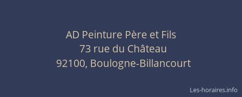 AD Peinture Père et Fils