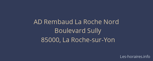 AD Rembaud La Roche Nord