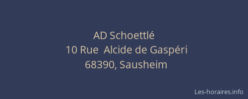 AD Schoettl&eacute;