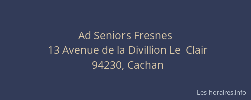 Ad Seniors Fresnes