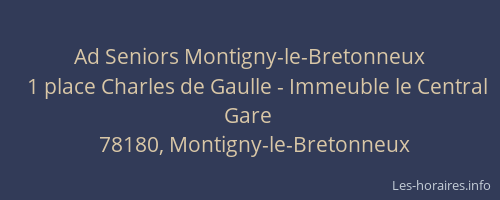 Ad Seniors Montigny-le-Bretonneux