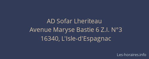 AD Sofar Lheriteau