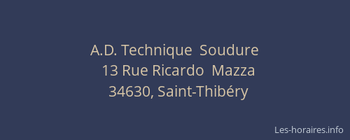 A.D. Technique  Soudure