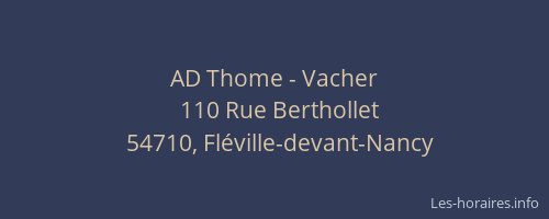 AD Thome - Vacher