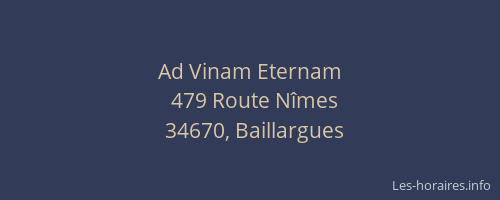 Ad Vinam Eternam