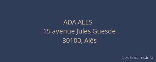 ADA ALES