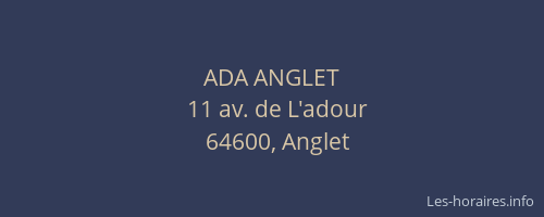 ADA ANGLET