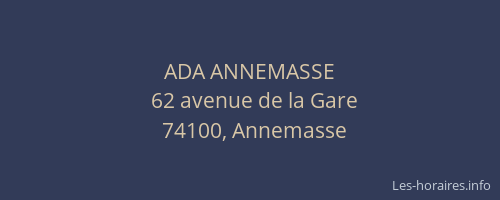 ADA ANNEMASSE