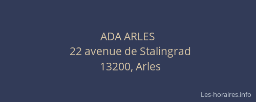 ADA ARLES