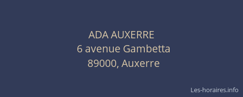 ADA AUXERRE