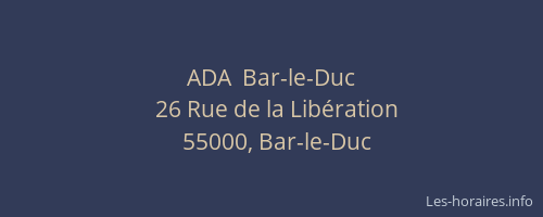 ADA  Bar-le-Duc