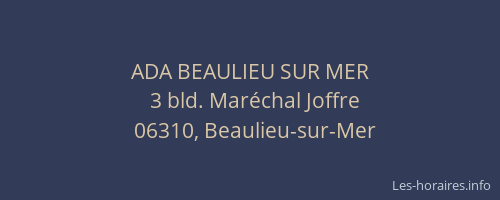 ADA BEAULIEU SUR MER