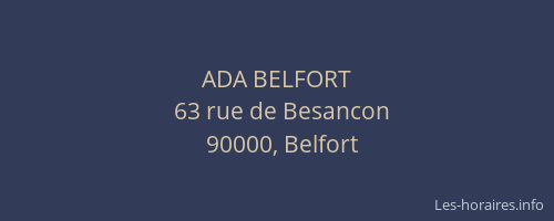 ADA BELFORT
