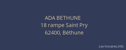 ADA BETHUNE
