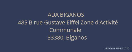 ADA BIGANOS
