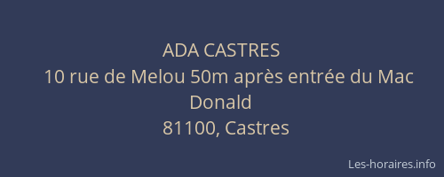 ADA CASTRES