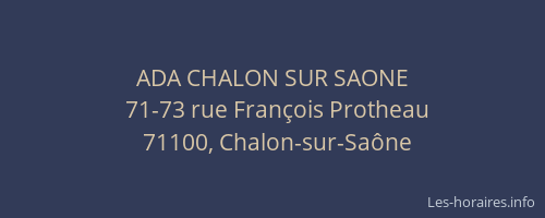 ADA CHALON SUR SAONE