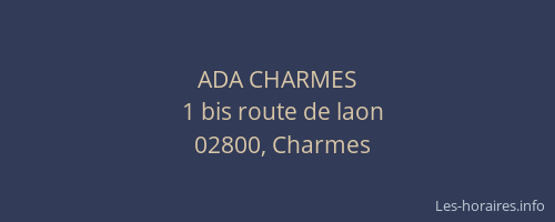 ADA CHARMES