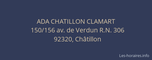 ADA CHATILLON CLAMART