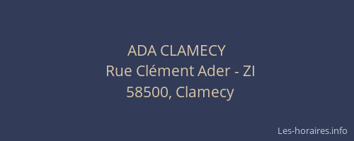 ADA CLAMECY