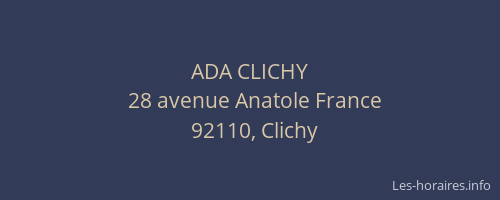 ADA CLICHY