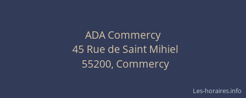 ADA Commercy