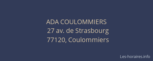 ADA COULOMMIERS