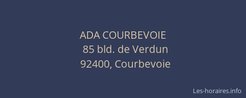 ADA COURBEVOIE