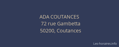 ADA COUTANCES