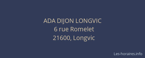 ADA DIJON LONGVIC