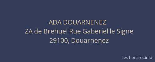 ADA DOUARNENEZ