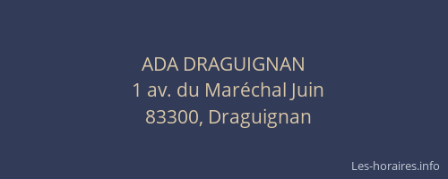ADA DRAGUIGNAN