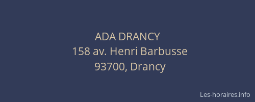 ADA DRANCY