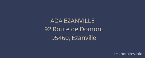 ADA EZANVILLE