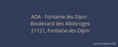 ADA - Fontaine-lès-Dijon