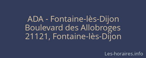 ADA - Fontaine-lès-Dijon