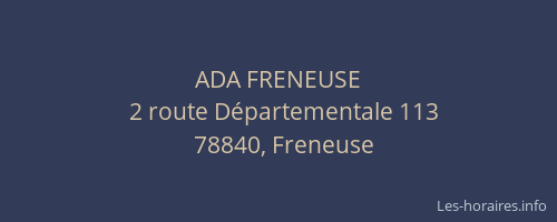 ADA FRENEUSE