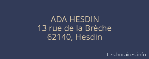 ADA HESDIN