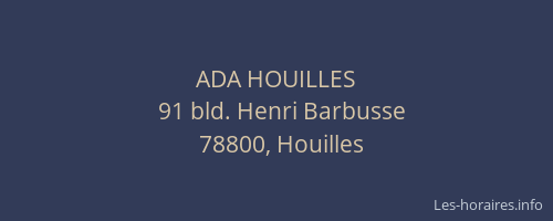 ADA HOUILLES