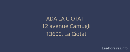 ADA LA CIOTAT