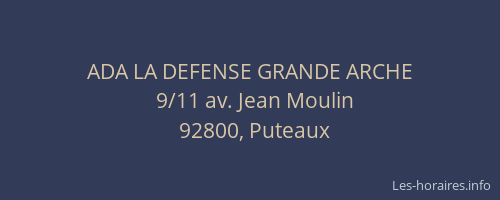 ADA LA DEFENSE GRANDE ARCHE