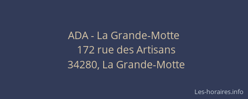 ADA - La Grande-Motte