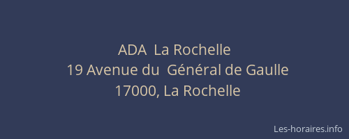 ADA  La Rochelle