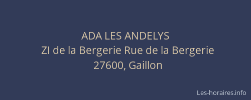 ADA LES ANDELYS
