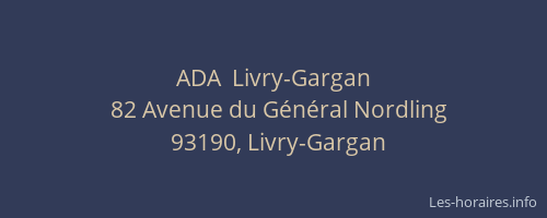 ADA  Livry-Gargan