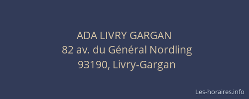 ADA LIVRY GARGAN