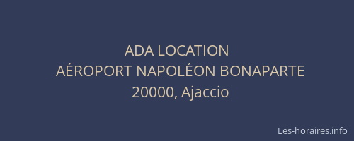 ADA LOCATION