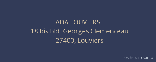 ADA LOUVIERS