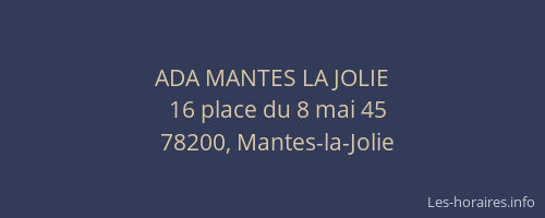 ADA MANTES LA JOLIE