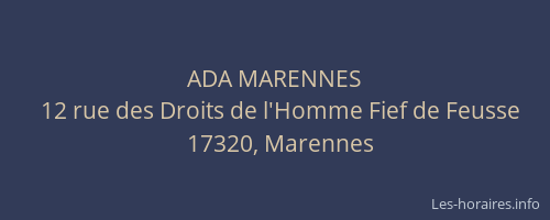 ADA MARENNES